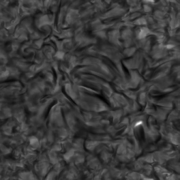 Synthetic solar granulation from a radiative-MHD simulation